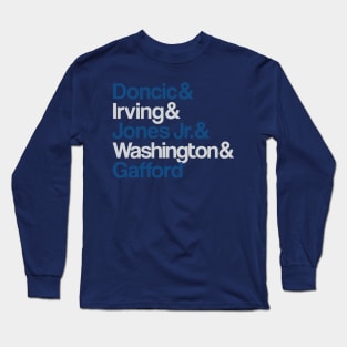 Mavs superstars: Dallas Starting Five Tribute Tee Long Sleeve T-Shirt